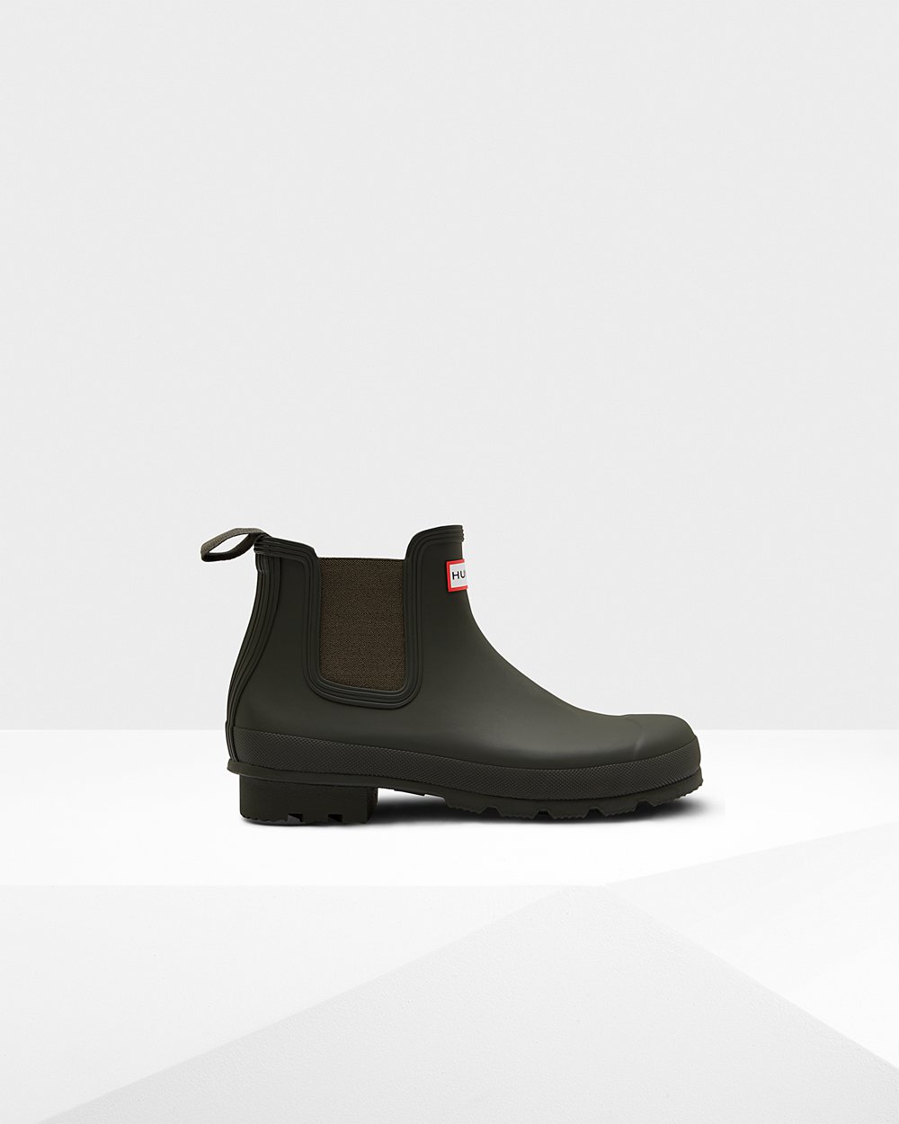 Men Hunter Original | Chelsea Boots Dark Olive | NZ-71569-YVLD